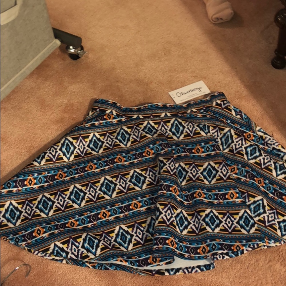 Aztec skater skirt